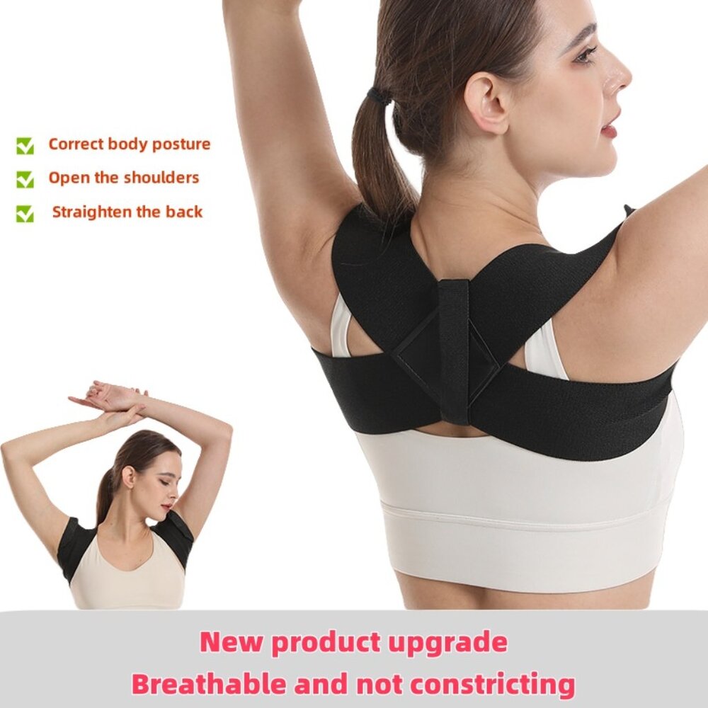 Unisex Back Posture Corrector Shoulder Straight Support Brace Belt Therapy